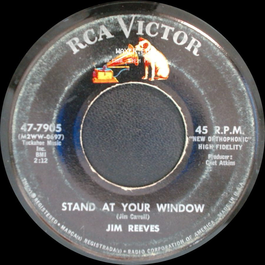 Jim Reeves - Stand At Your Window / What Would You Do? side A