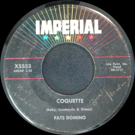 Fats Domino - Whole Lotta Loving / Coquette side B