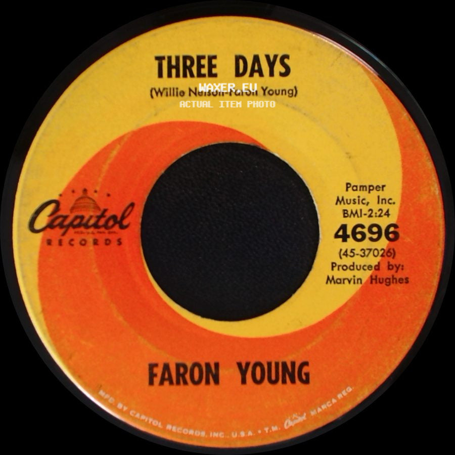 Faron Young - I Let It Slip Away / Three Days side B