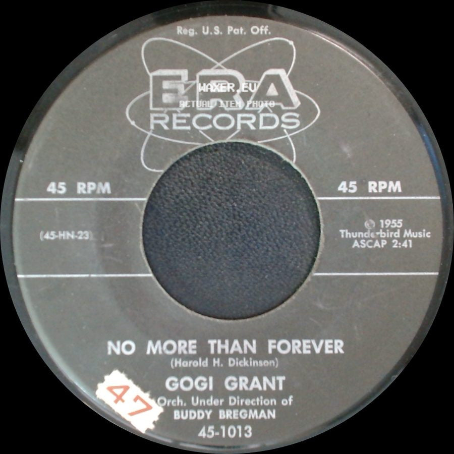 Gogi Grant - No More Than Forever / The Wayward Wind side A