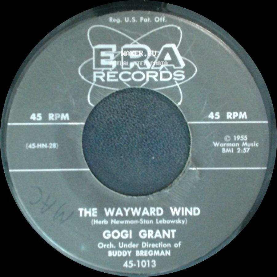 Gogi Grant - No More Than Forever / The Wayward Wind side B