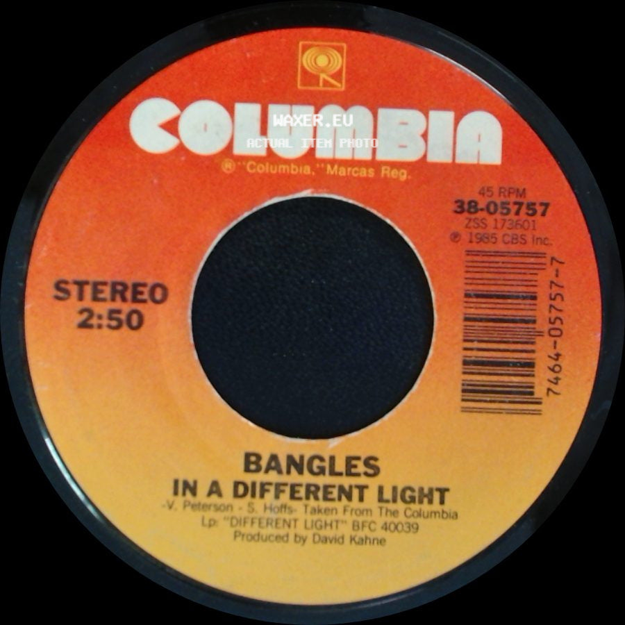 Bangles - Manic Monday / In A Different Light side B