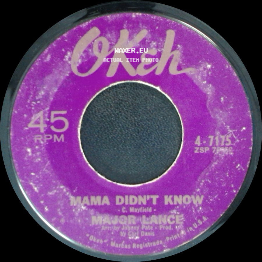 Major Lance - Mama Didn't Know / The Monkey Time side A