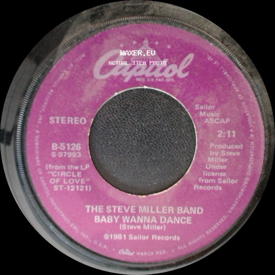 The Steve Miller Band - Abracadabra / Baby Wanna Dance side B