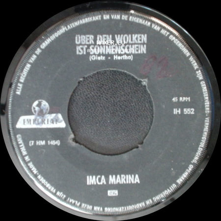 Imca Marina - Singapura / Über Den Wolken Ist Sonnenschein side B