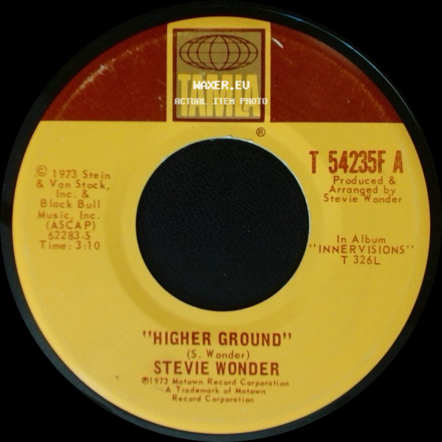 Stevie Wonder - Higher Ground / Too High side A