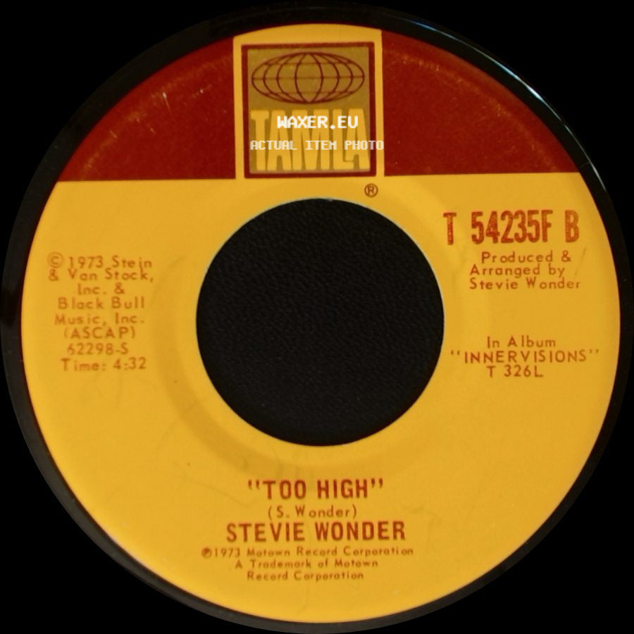 Stevie Wonder - Higher Ground / Too High side B