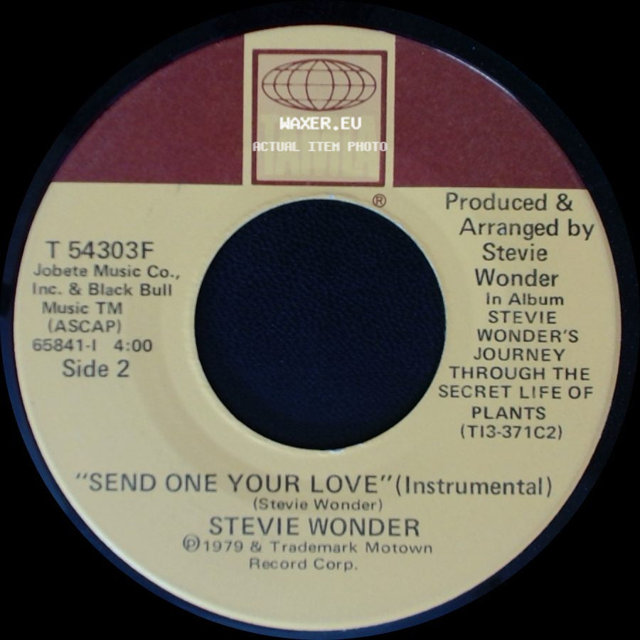 Stevie Wonder - Send One Your Love / Send One Your Love (Instrumental) side B