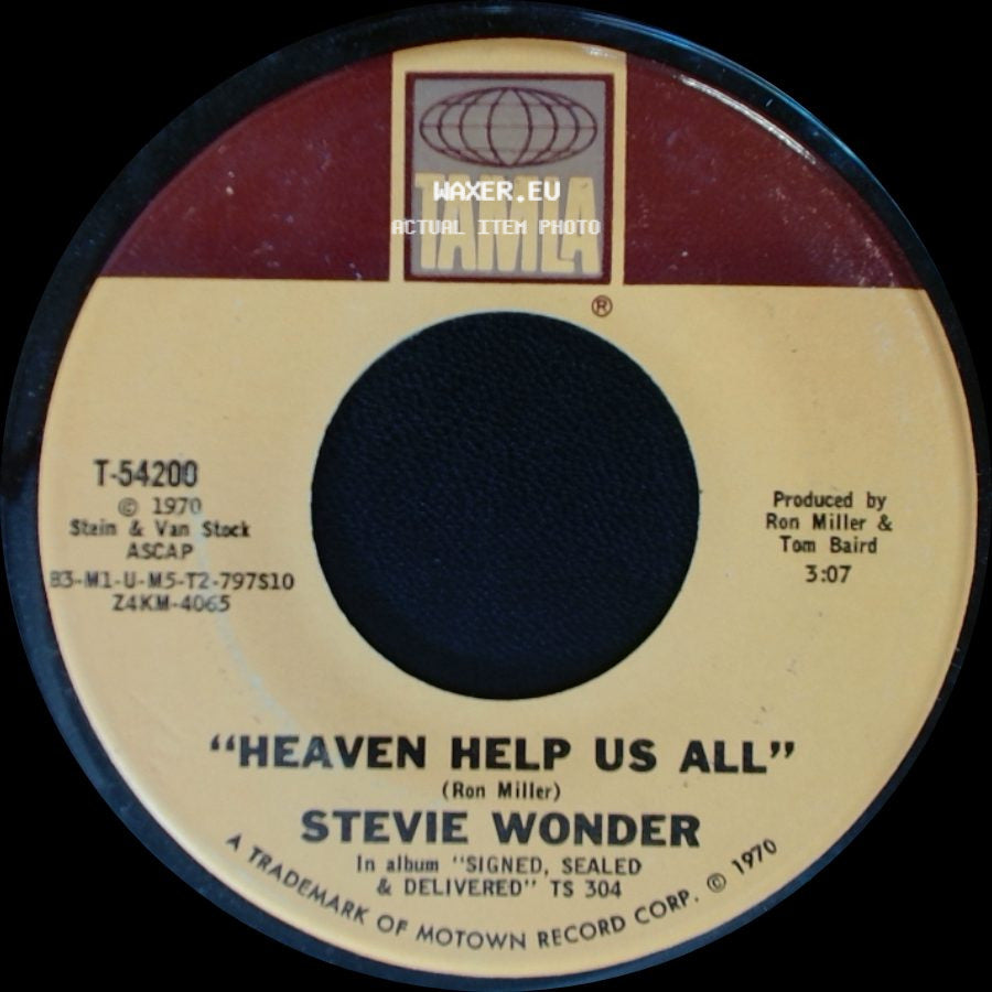 Stevie Wonder - Heaven Help Us All / I Gotta Have A Song side A
