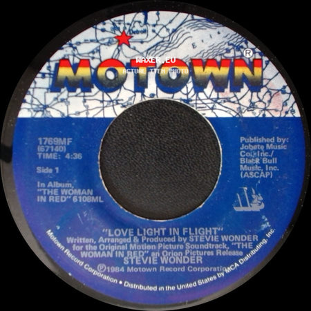 Stevie Wonder - Love Light In Flight / It's More Than You (Instrumental) side A