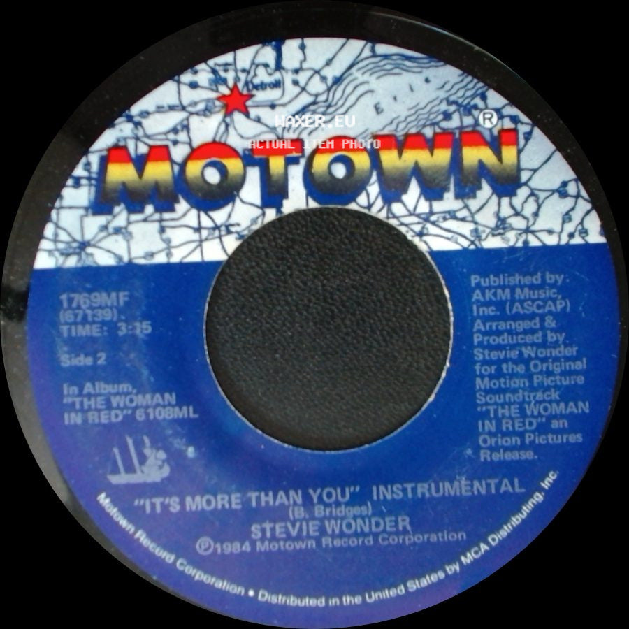 Stevie Wonder - Love Light In Flight / It's More Than You (Instrumental) side B