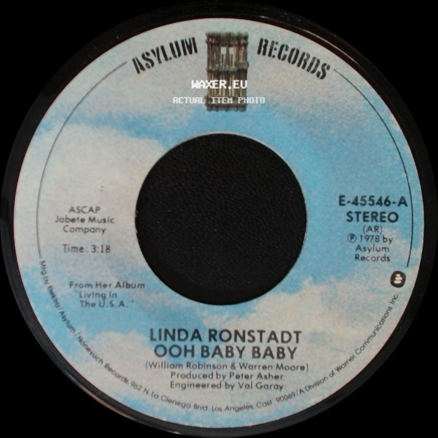 Linda Ronstadt - Ooh Baby Baby / Blowing Away side A