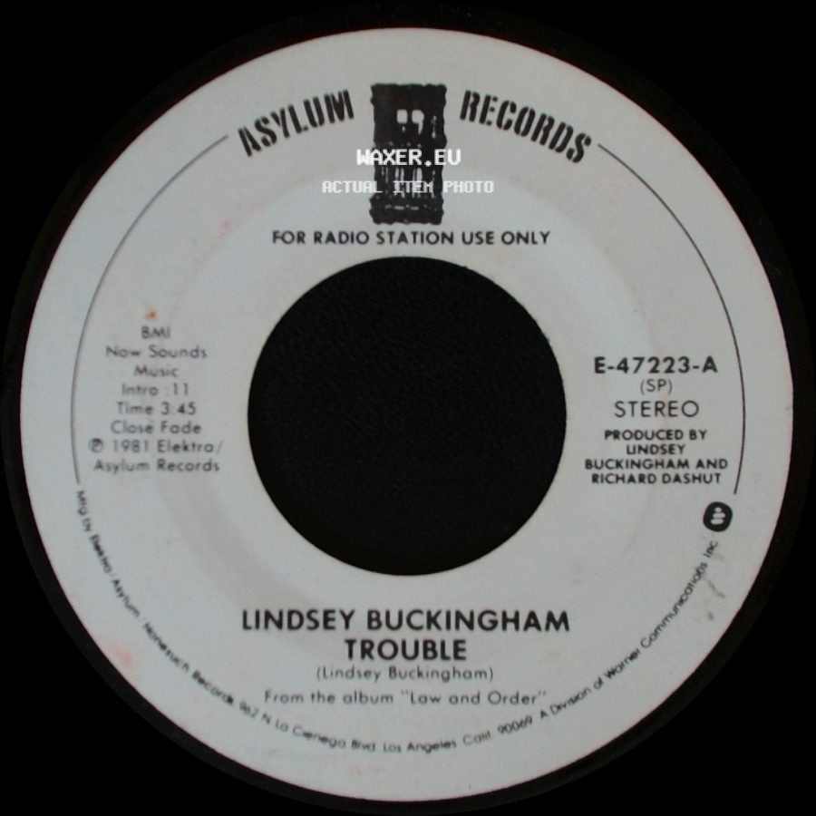 Lindsey Buckingham - Trouble / Trouble side A