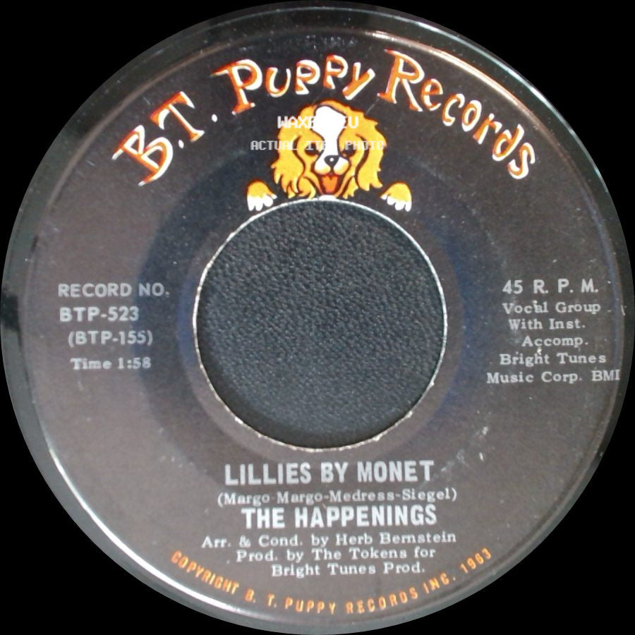 The Happenings - Goodnight My Love / Lillies By Monet side B