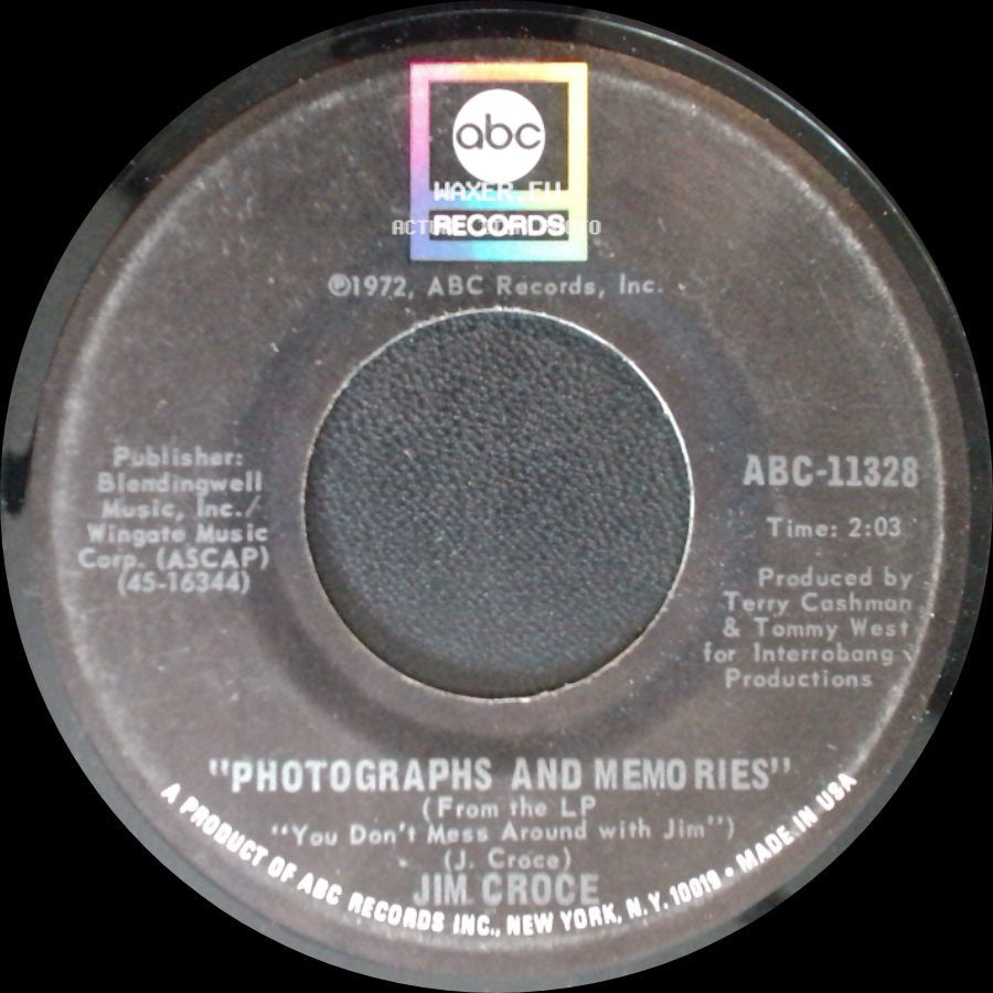 Jim Croce - Photographs And Memories / You Don't Mess Around With Jim side A