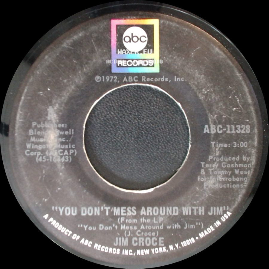 Jim Croce - Photographs And Memories / You Don't Mess Around With Jim side B