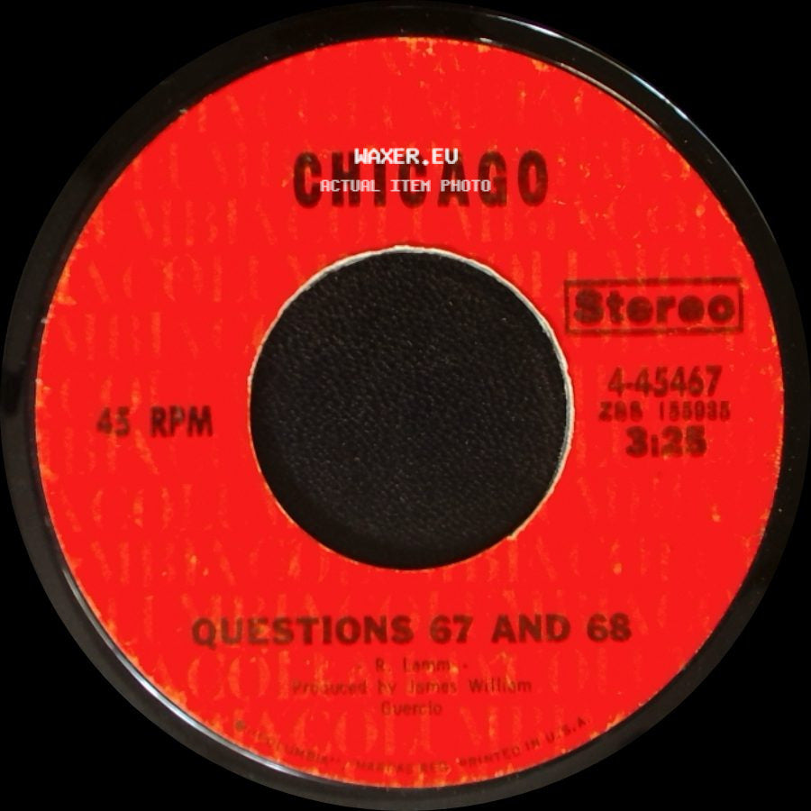 Chicago - I'm A Man / Questions 67 And 68 side B