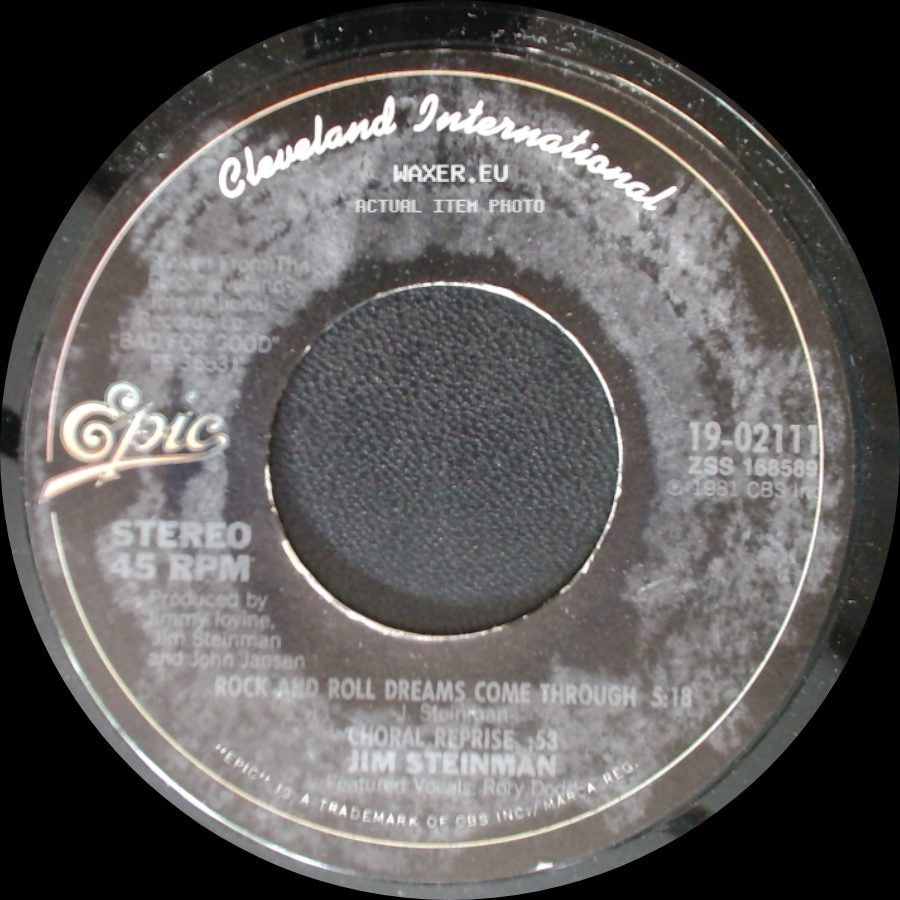 Tim Steinman / Jim Steinman - Love And Death And An American Guitar / Rock And Roll Dreams Come Through side B