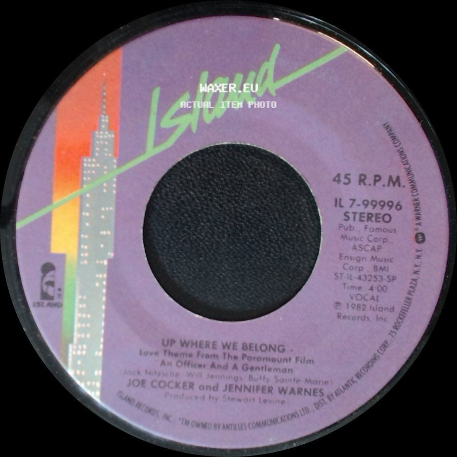 Joe Cocker / Joe Cocker And Jennifer Warnes - Sweet Li'l Woman / Up Where We Belong side B