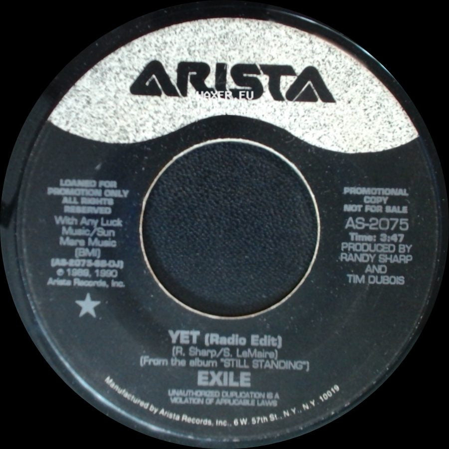 Exile - Yet (Radio Edit) / Yet (Radio Version) side A