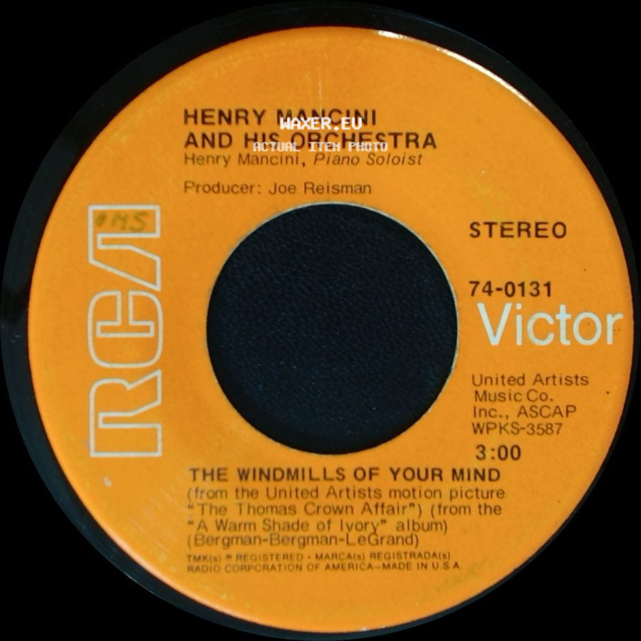 Henry Mancini, His Orchestra And Cho. / Henry Mancini And His Orchestra - Love Theme From Romeo & Juliet / The Windmills Of Your Mind side B