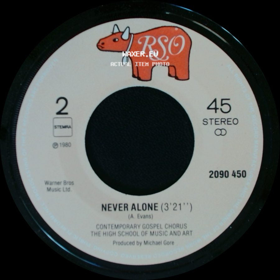 Irene Cara / Contemporary Gospel Chorus The High School Of Music And Art - Fame (3'48") / Never Alone side B