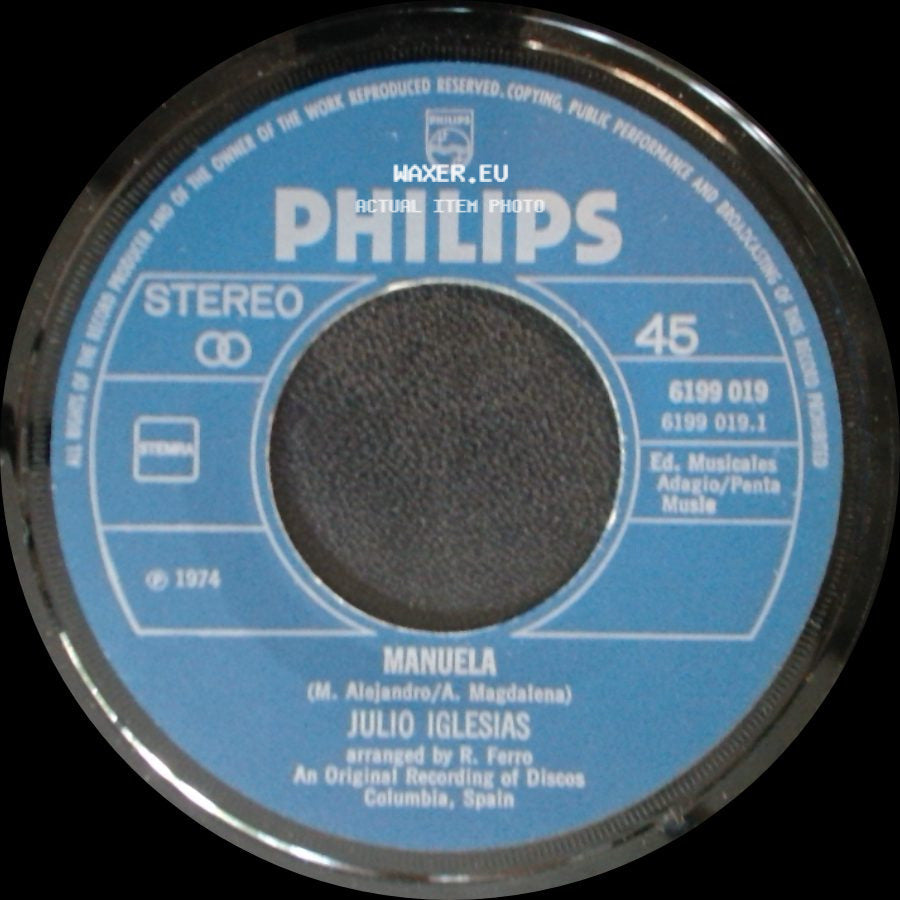 Julio Iglesias - Dicen / Manuela side B