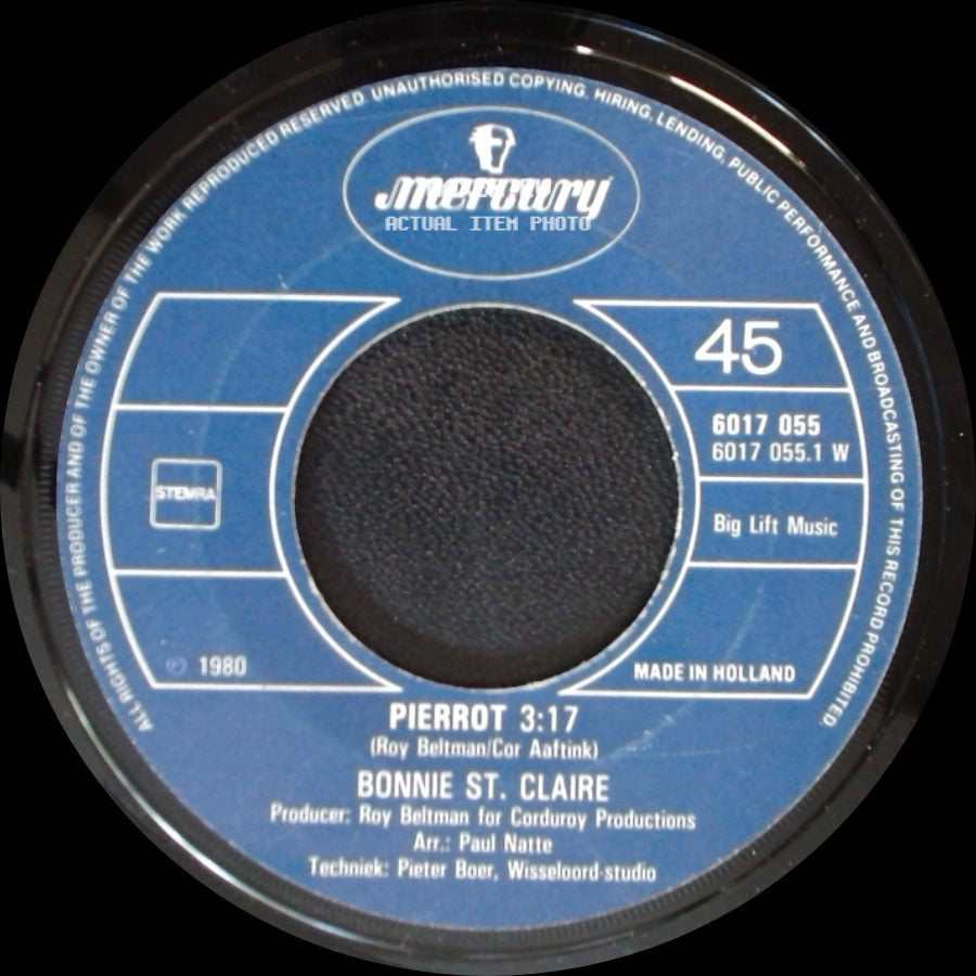Bonnie St. Claire - Adieu Amour Fini / Pierrot side B