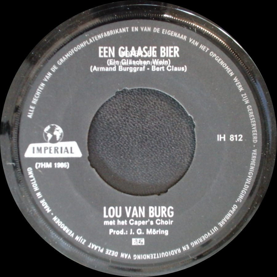 Lou Van Burg - Een Glaasje Bier / Prachtig, Prachtig, Prachtig side A