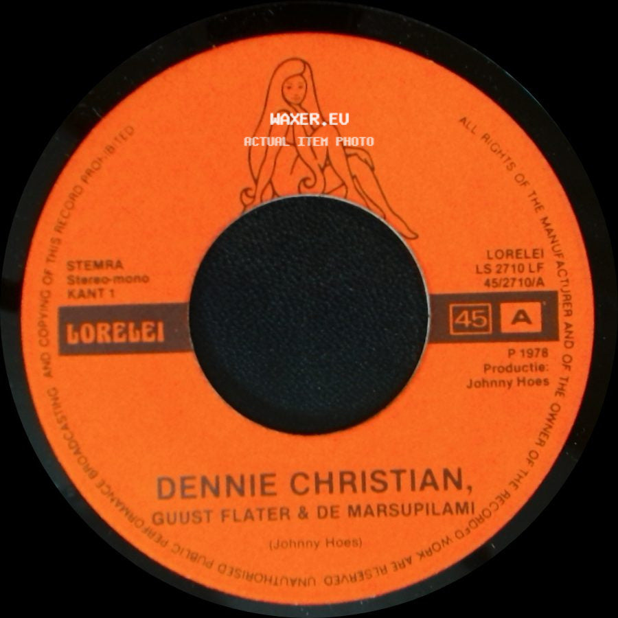 Dennie Christian / Dennie Christian, Guust Flater & De Marsupilami - Dennie's Danklied / Unknown Title B side B