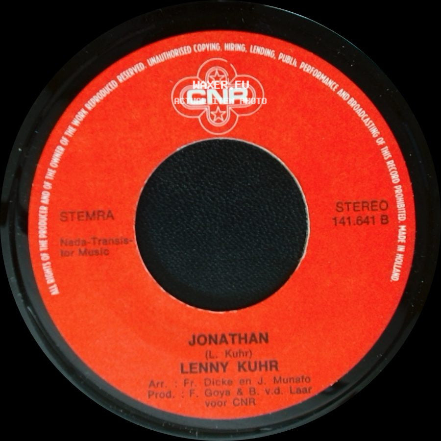Lenny Kuhr - Maar Ja (Rachio Do Nario) / Jonathan side B