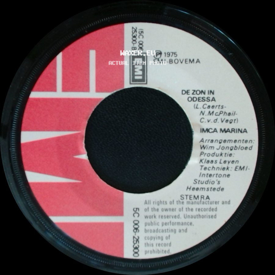 Imca Marina - Vino (Waar Blijft De Wijn) / De Zon In Odessa side B