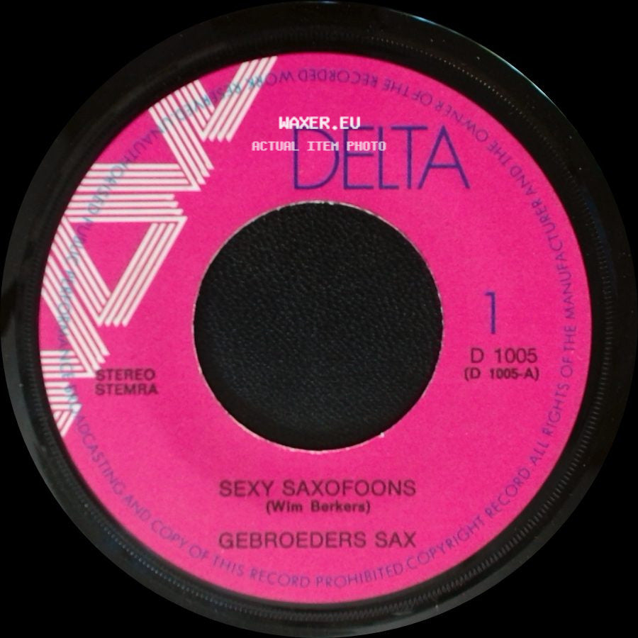 Gebroeders Sax - Sax A Go-Go / Sexy Saxofoons side B