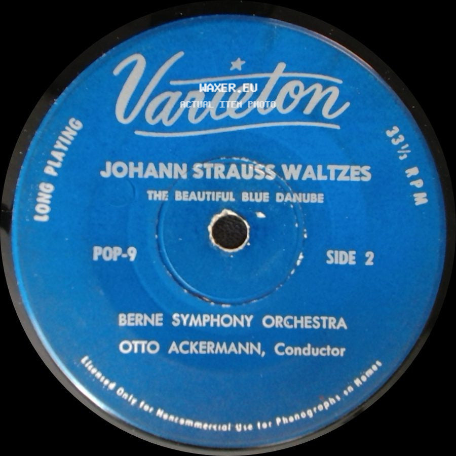 Berne Symphony Orchestra - Johann Strauss Waltzes - The Emperor Waltz / Johann Strauss Waltzes The Beautiful Blue Danube side B