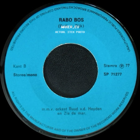 Rabo Bos - Unknown Title A / Vrouwen Emancipatie side A