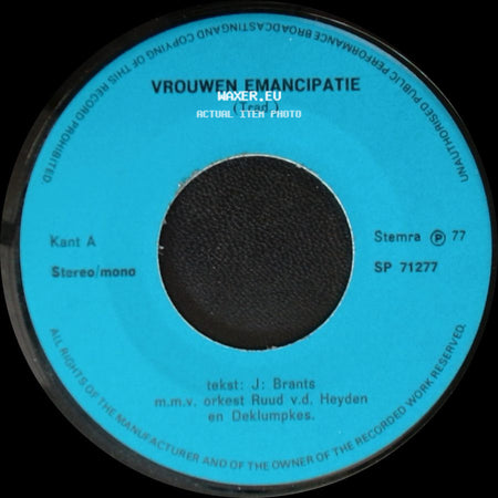Rabo Bos - Unknown Title A / Vrouwen Emancipatie side B