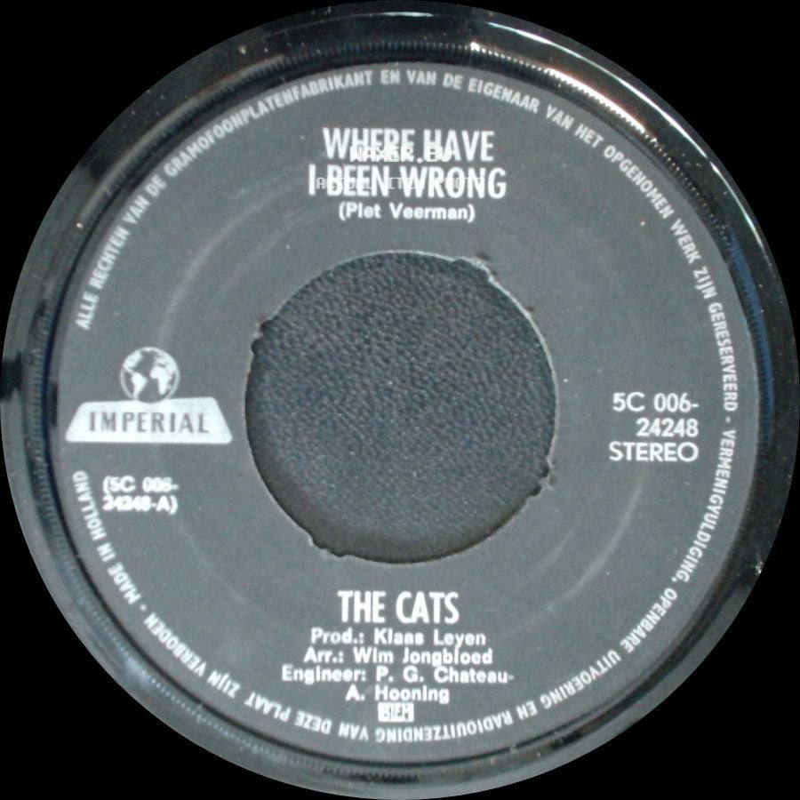 The Cats - Where Have I Been Wrong / The Greatest Thing side A