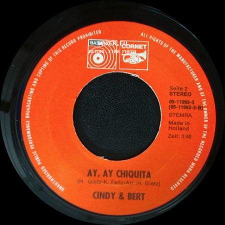 Cindy & Bert - Ay, Ay Chiquita / Spaniens Gitarren side A