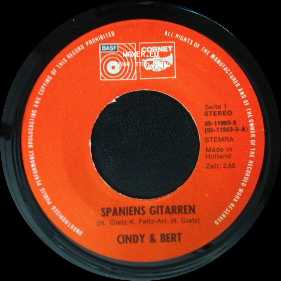 Cindy & Bert - Ay, Ay Chiquita / Spaniens Gitarren side B