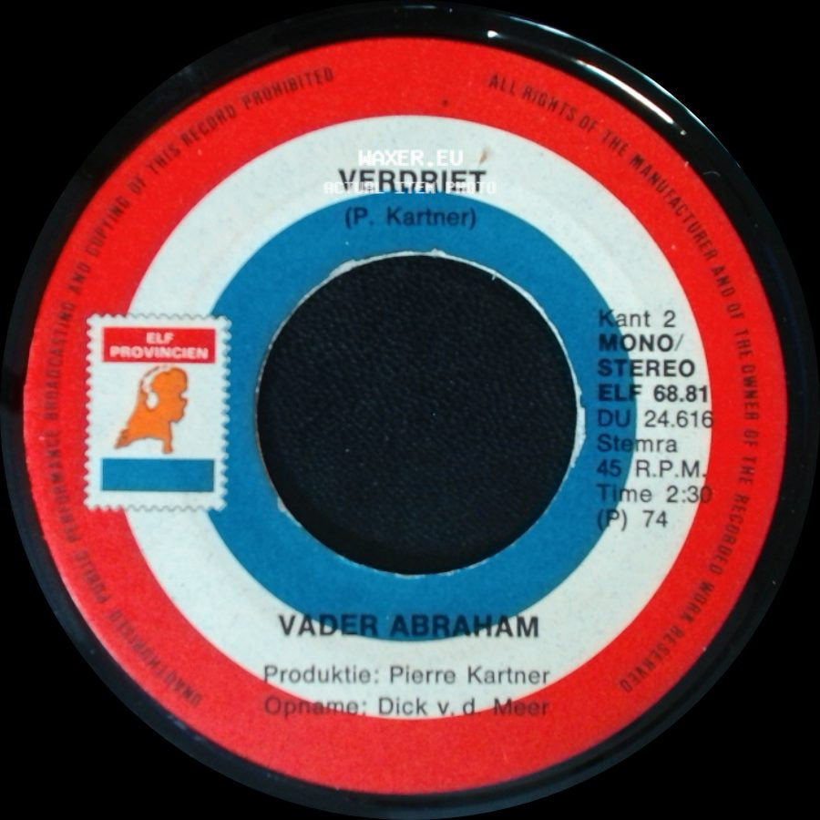 Vader Abraham - Verdriet / In De C Klasse side A