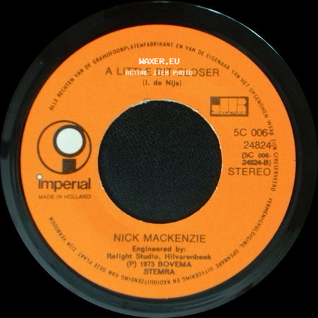 Nick Mackenzie - One Is One / A Little Bit Closer side B