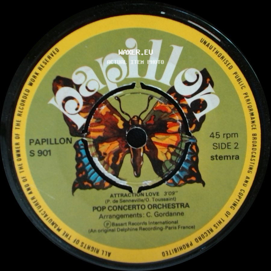 Pop Concerto Orchestra - She Wears A Rainbow / Attraction Love side B