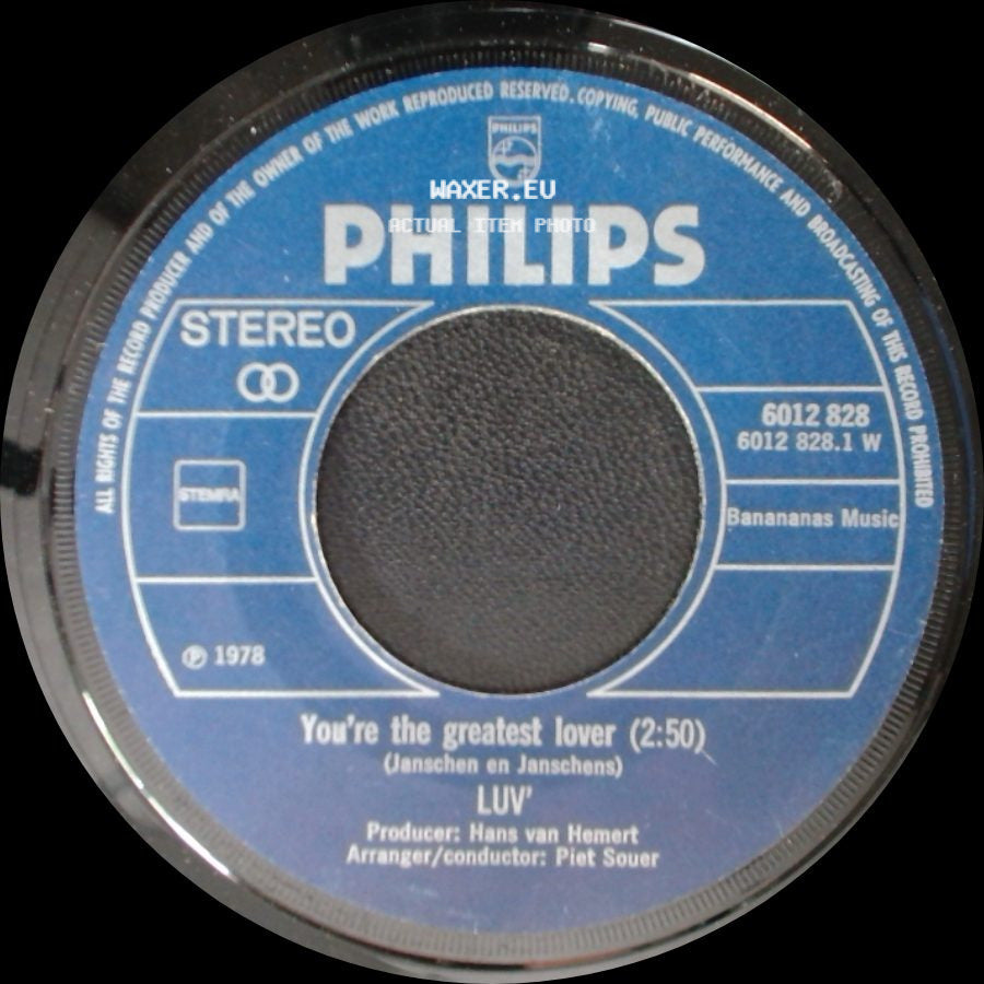 Luv' - You're The Greatest Lover / Everybody's Shakin' Hands On Broadway side A