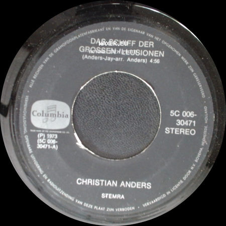 Christian Anders - Ich Zünd' Ein Streichholz An / Das Schiff Der Grossen Illusionen side B