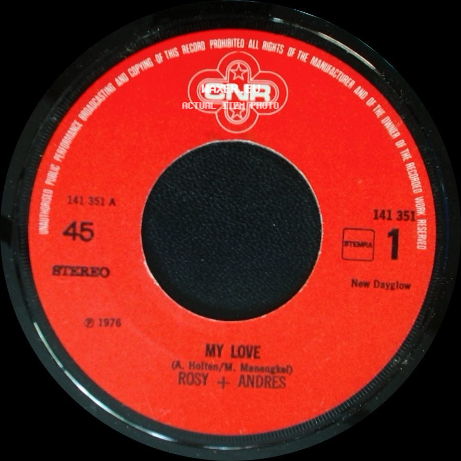 Rosy + Andres - I Wanna Be Your Baby / My Love side B