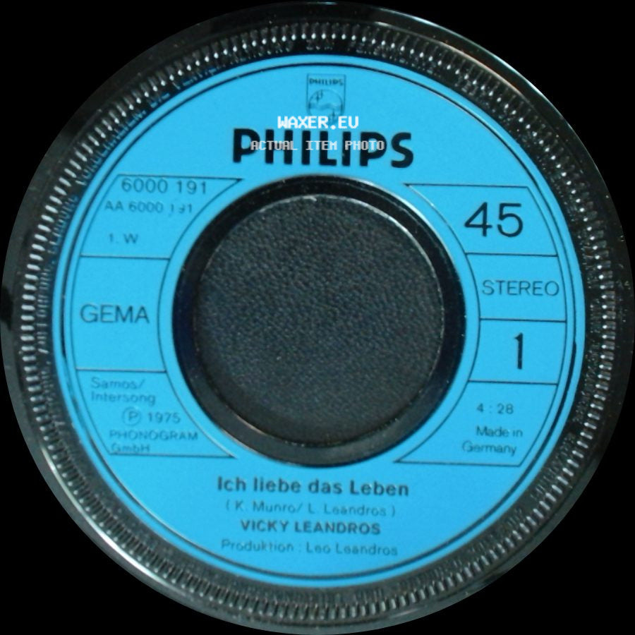 Vicky Leandros - Ich Liebe Das Leben / Du Bist Der Mann side A