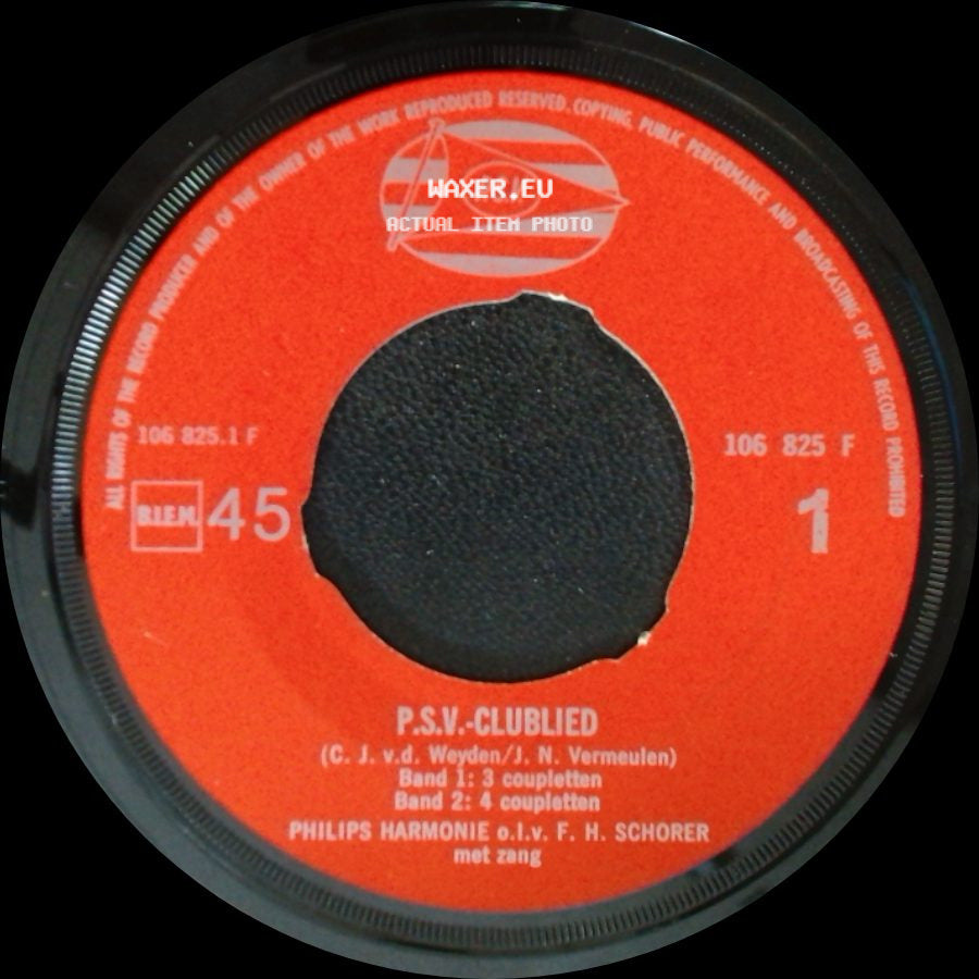 Unknown Artist - P.S.V. - Clublied / P.S.V. - Clublied side B