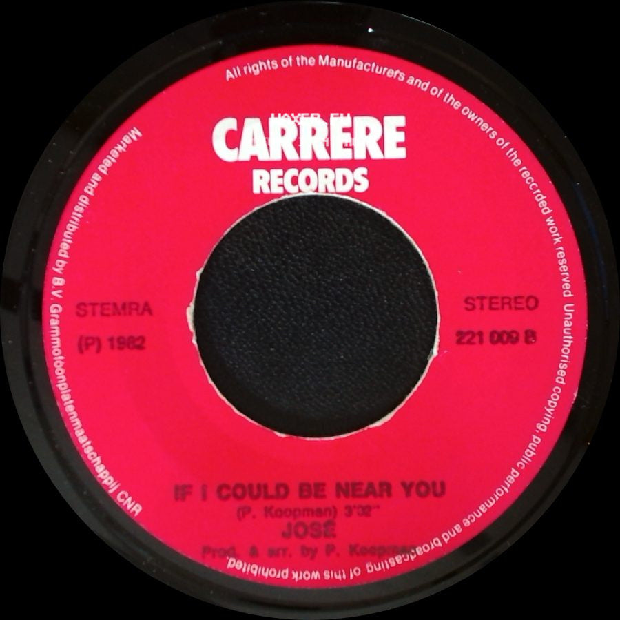 Jose - I Will Follow Him / If I Could Be Near You side B