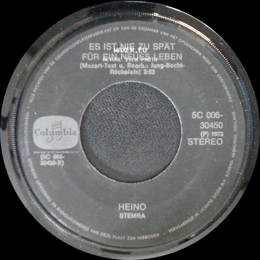 Heino - Tampico / Es Ist Nie Zu Spät Für Ein Neues Leben side B