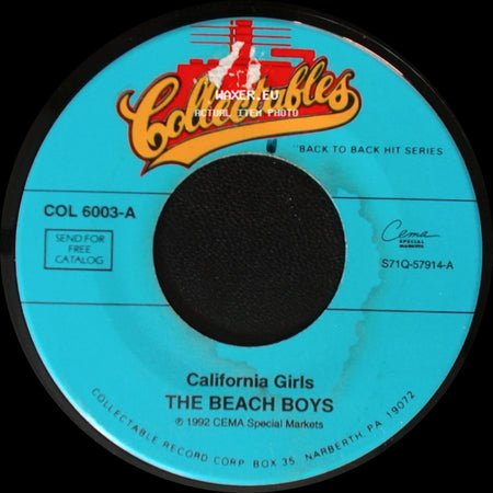 The Beach Boys - Good Vibrations / California Girls side B